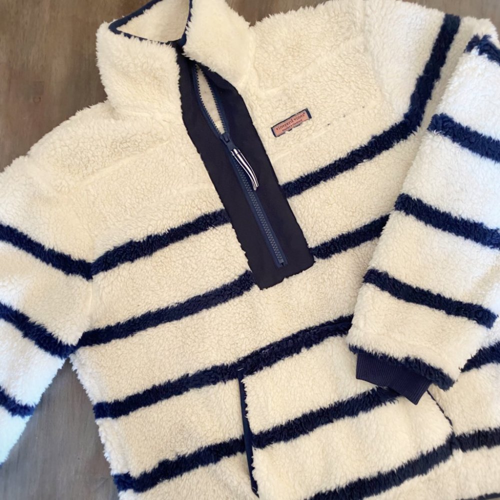 Women's Vineyard Vines Striped Sherpa SuperShep™ - NWOT